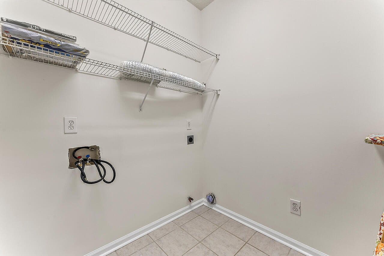 Unfinished Laundry Room