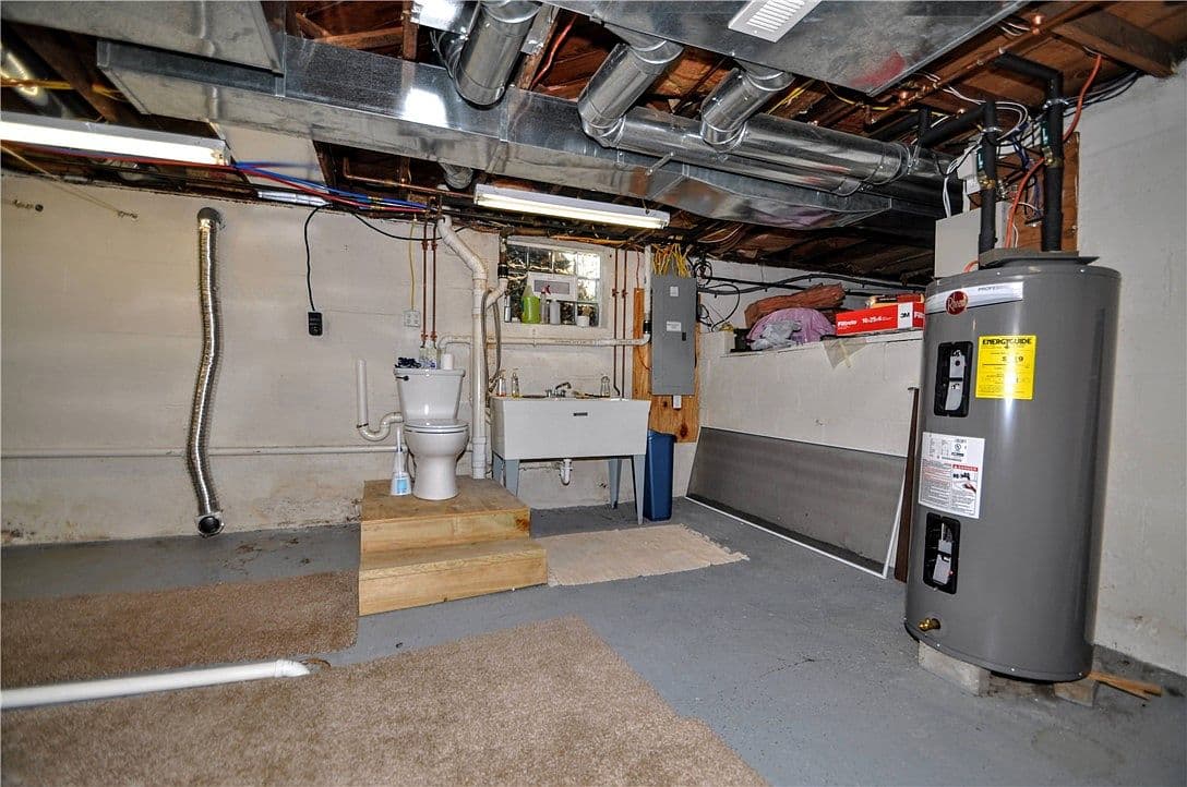Basement Toilet and Sink