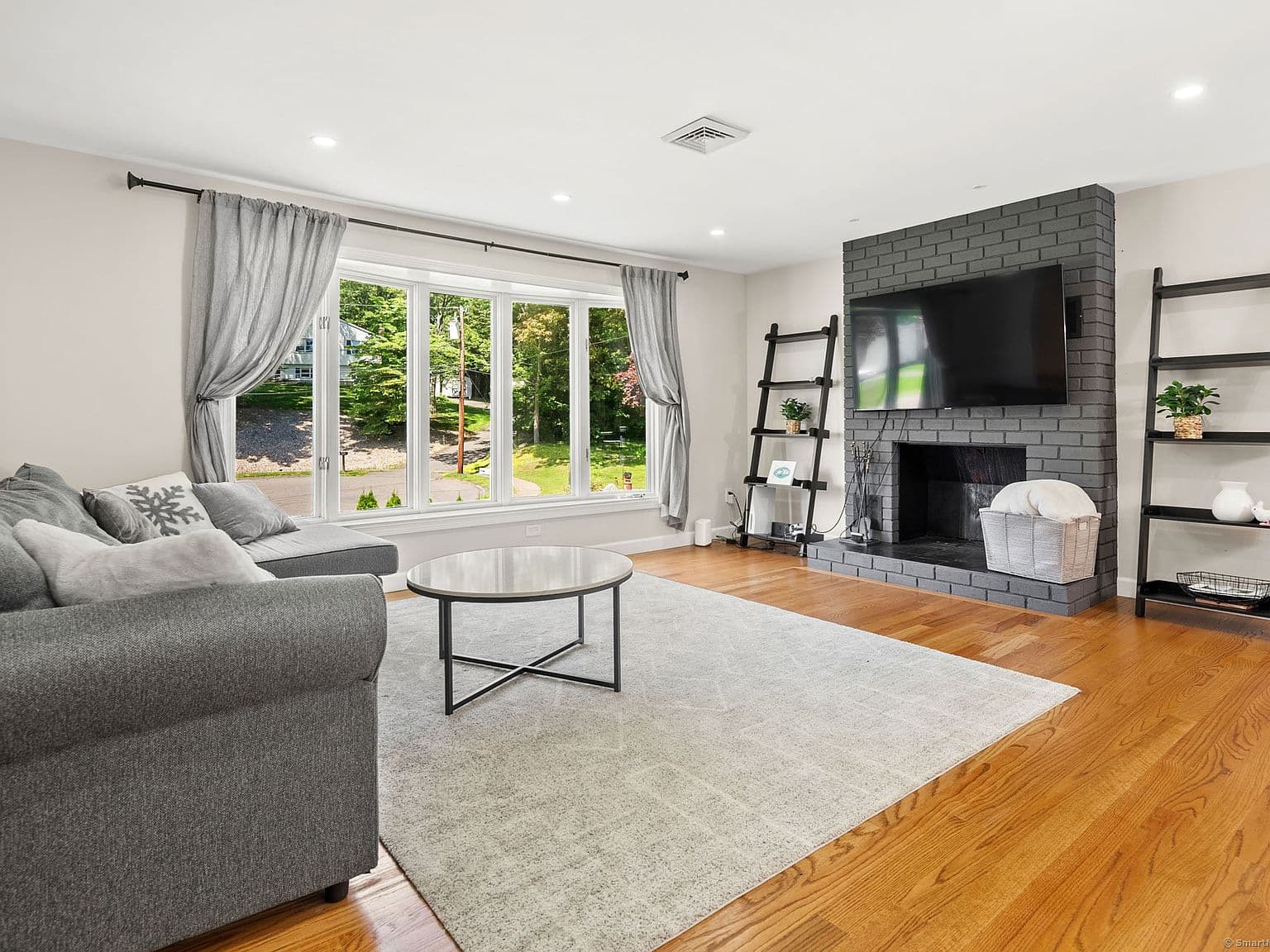 Painted Fireplace Brick