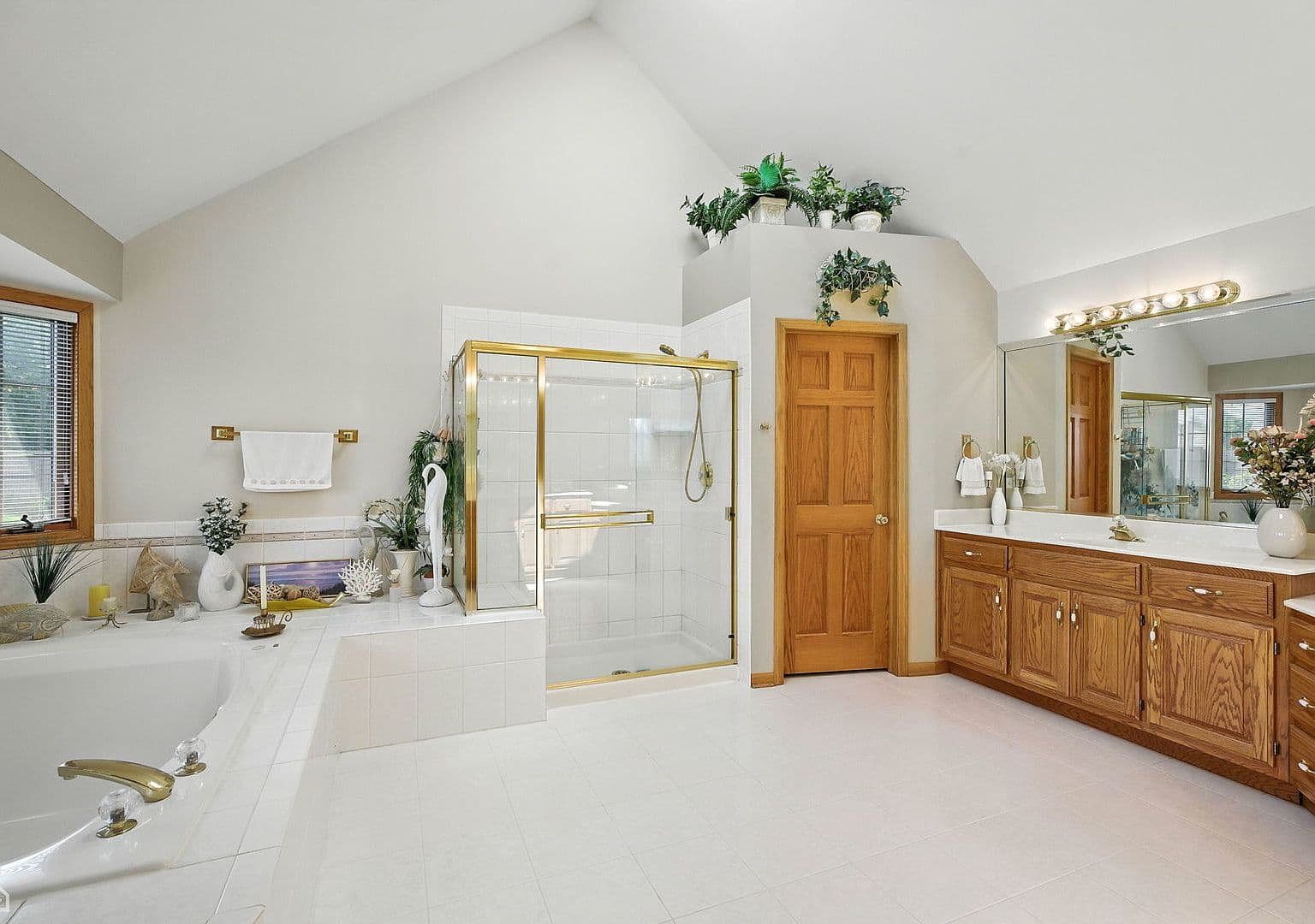 Gold Framed Shower Door