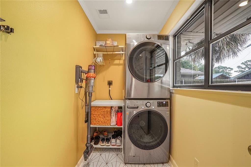 Yellow Laundry Room Walls