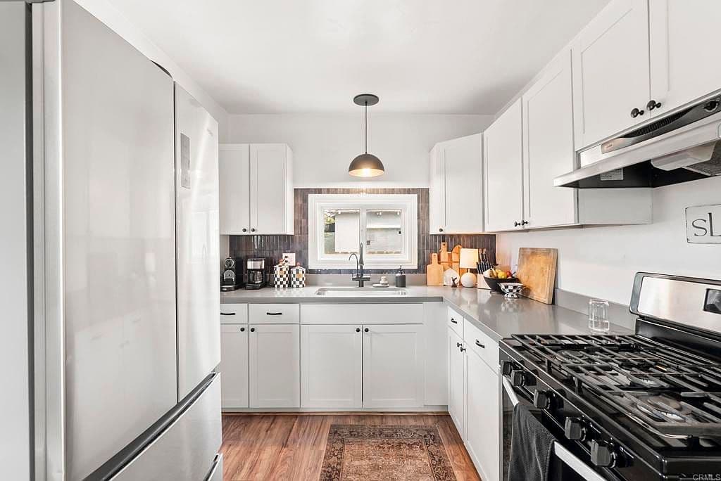 Dark Tile Backsplash
