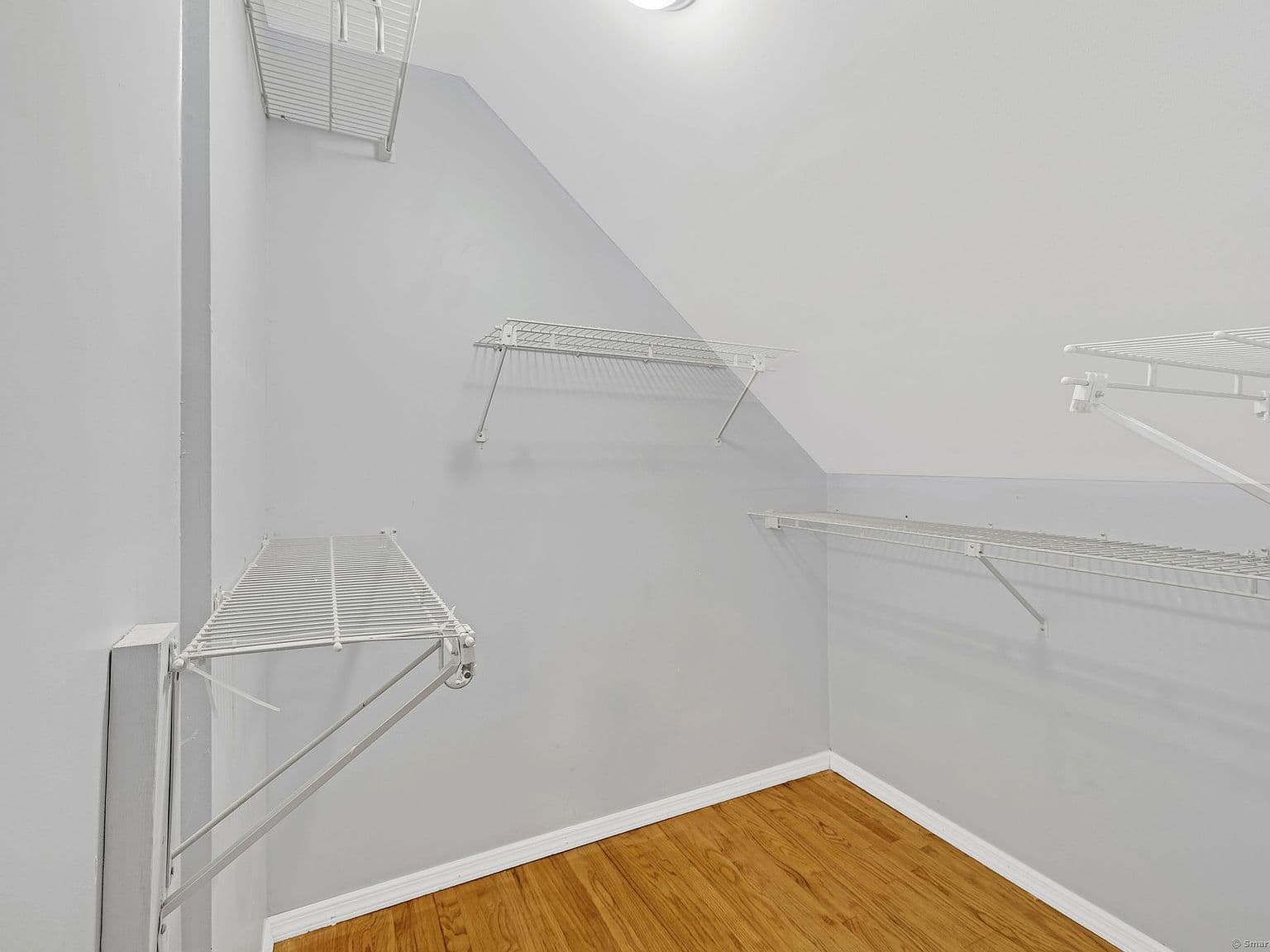 Wire Shelving in Closet