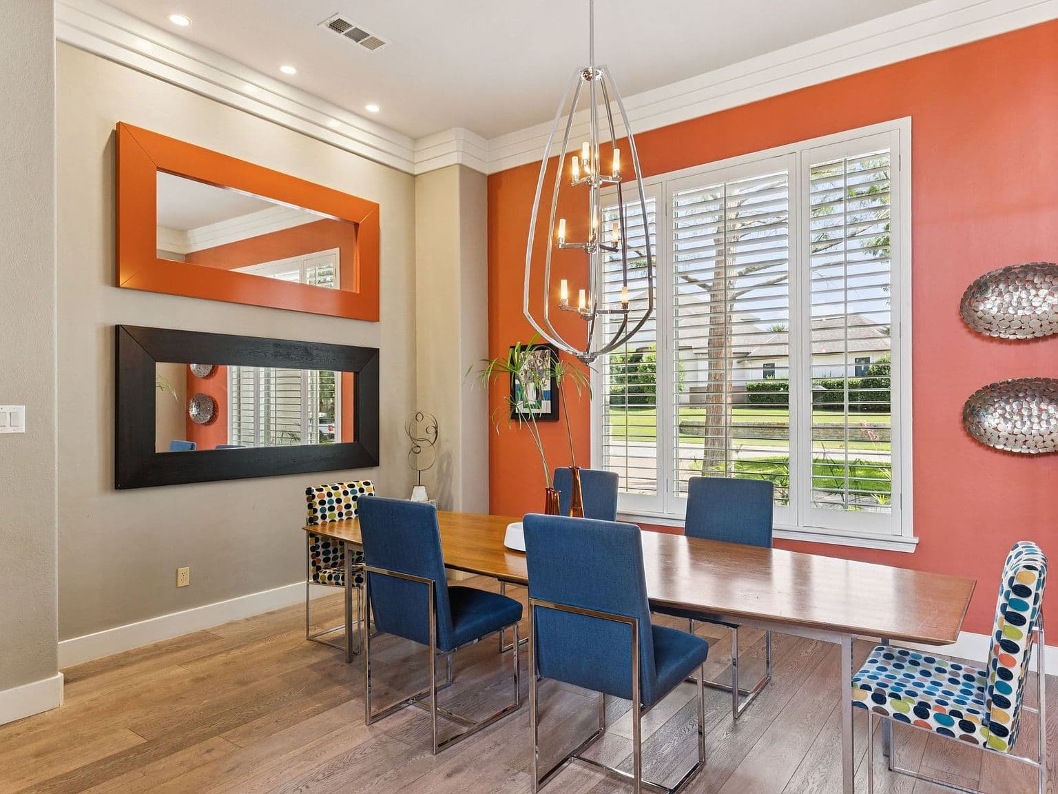 Orange Accent Wall