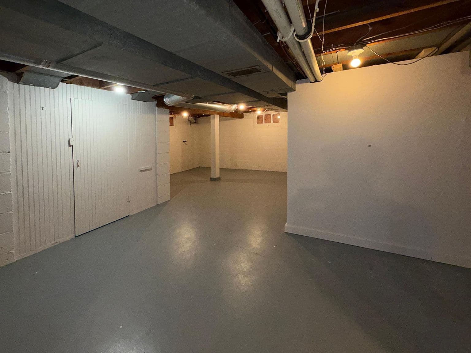 Unfinished Concrete Walls