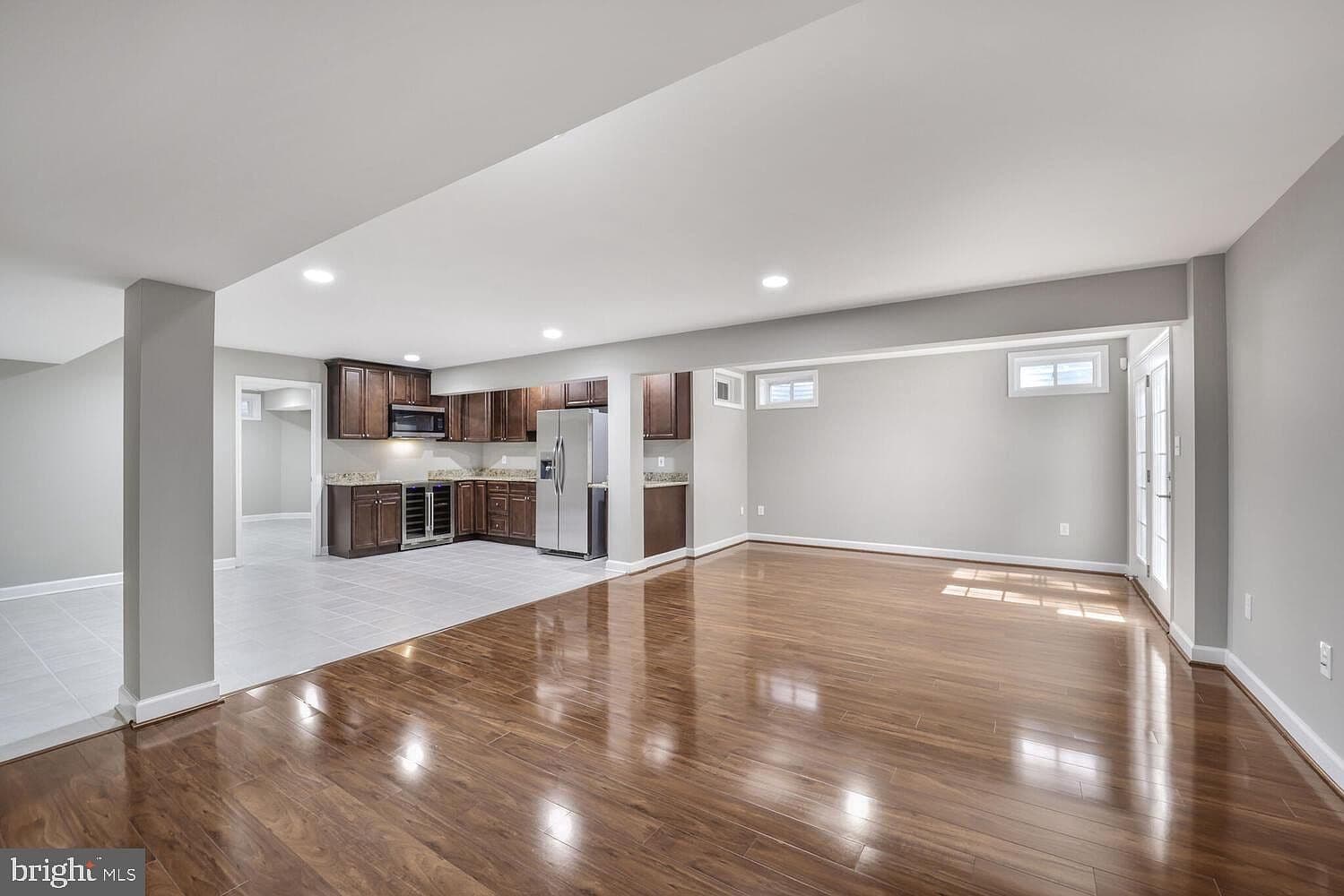 Dark Basement Kitchen