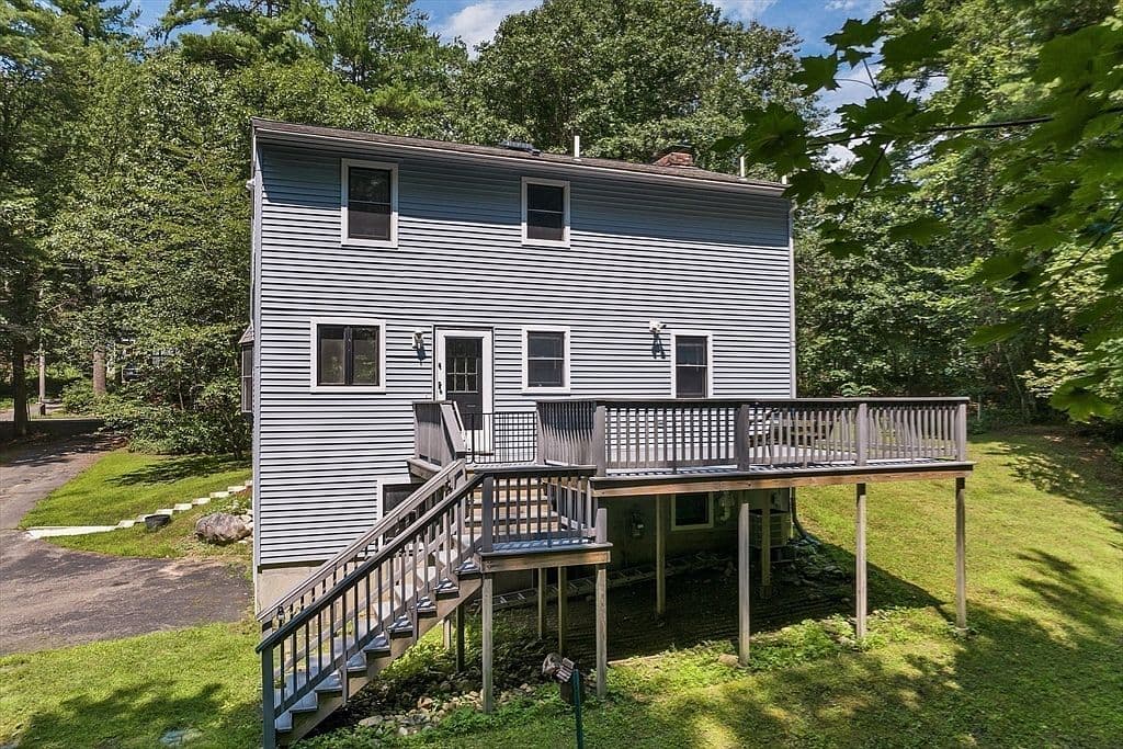 Deck appears weathered