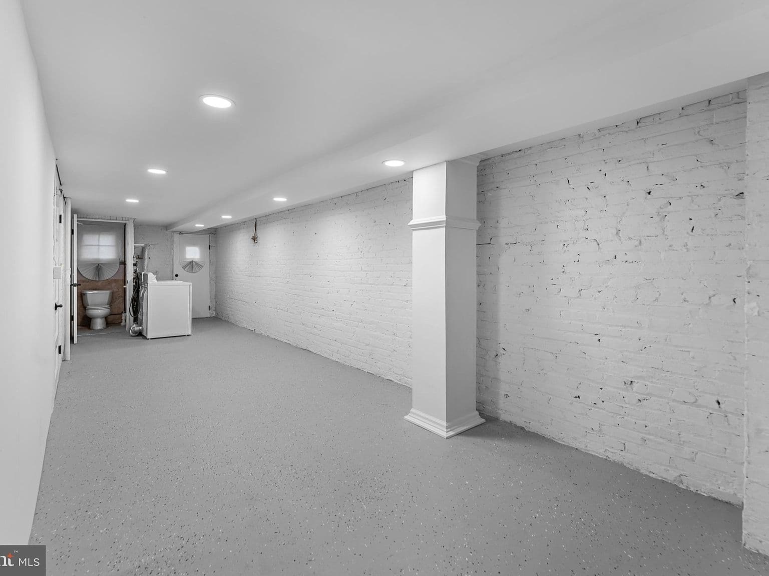 Unfinished Basement Toilet/Laundry