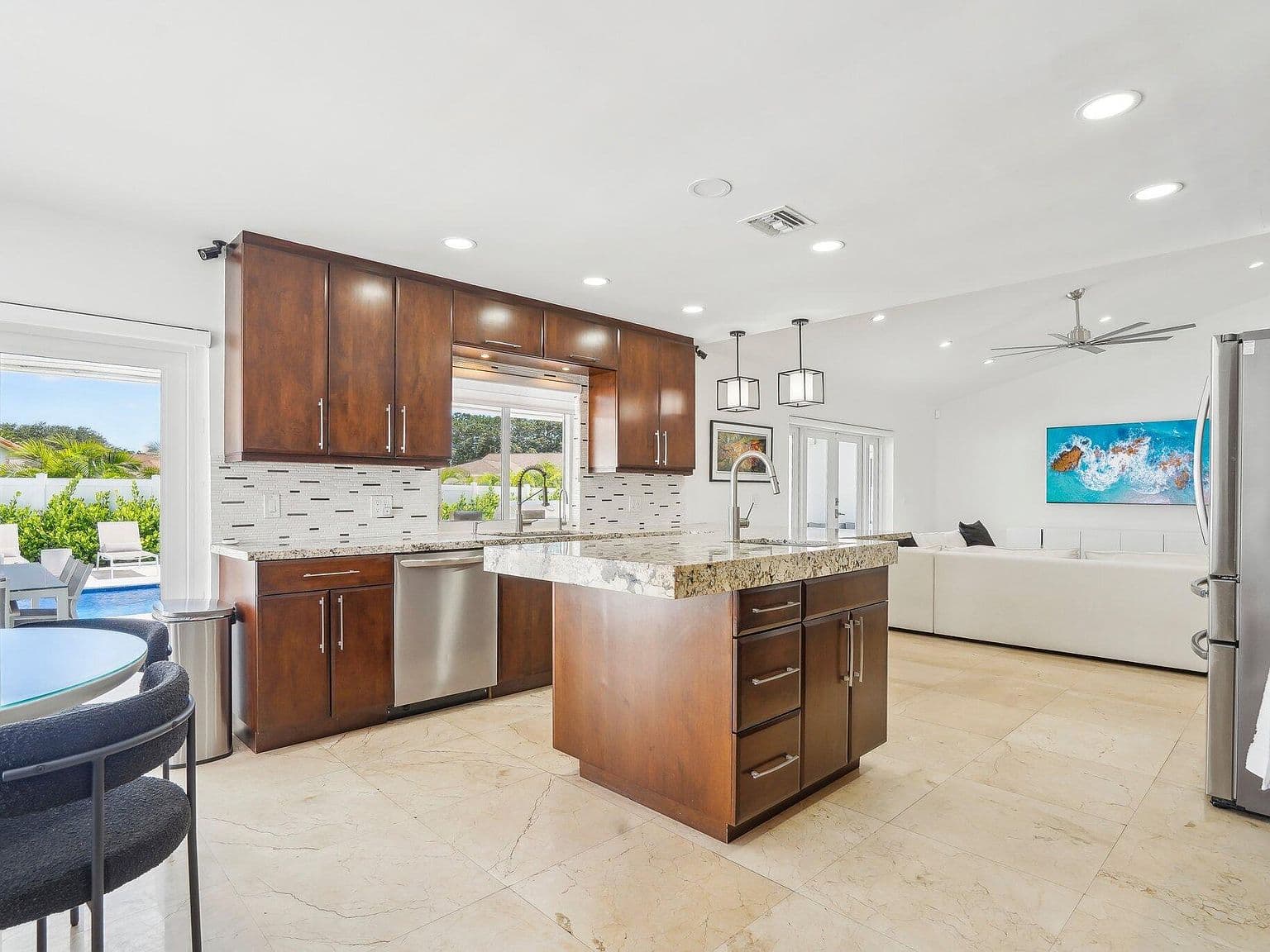 Dark Wood Kitchen Cabinets