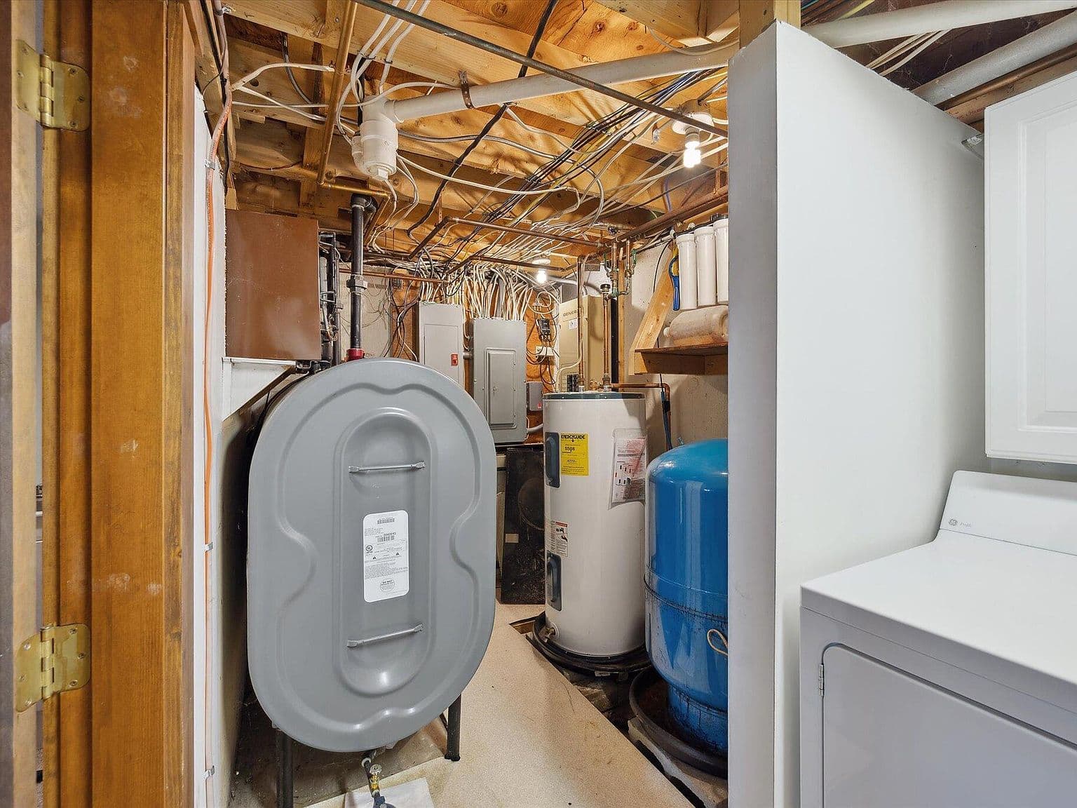 Exposed Basement Utilities