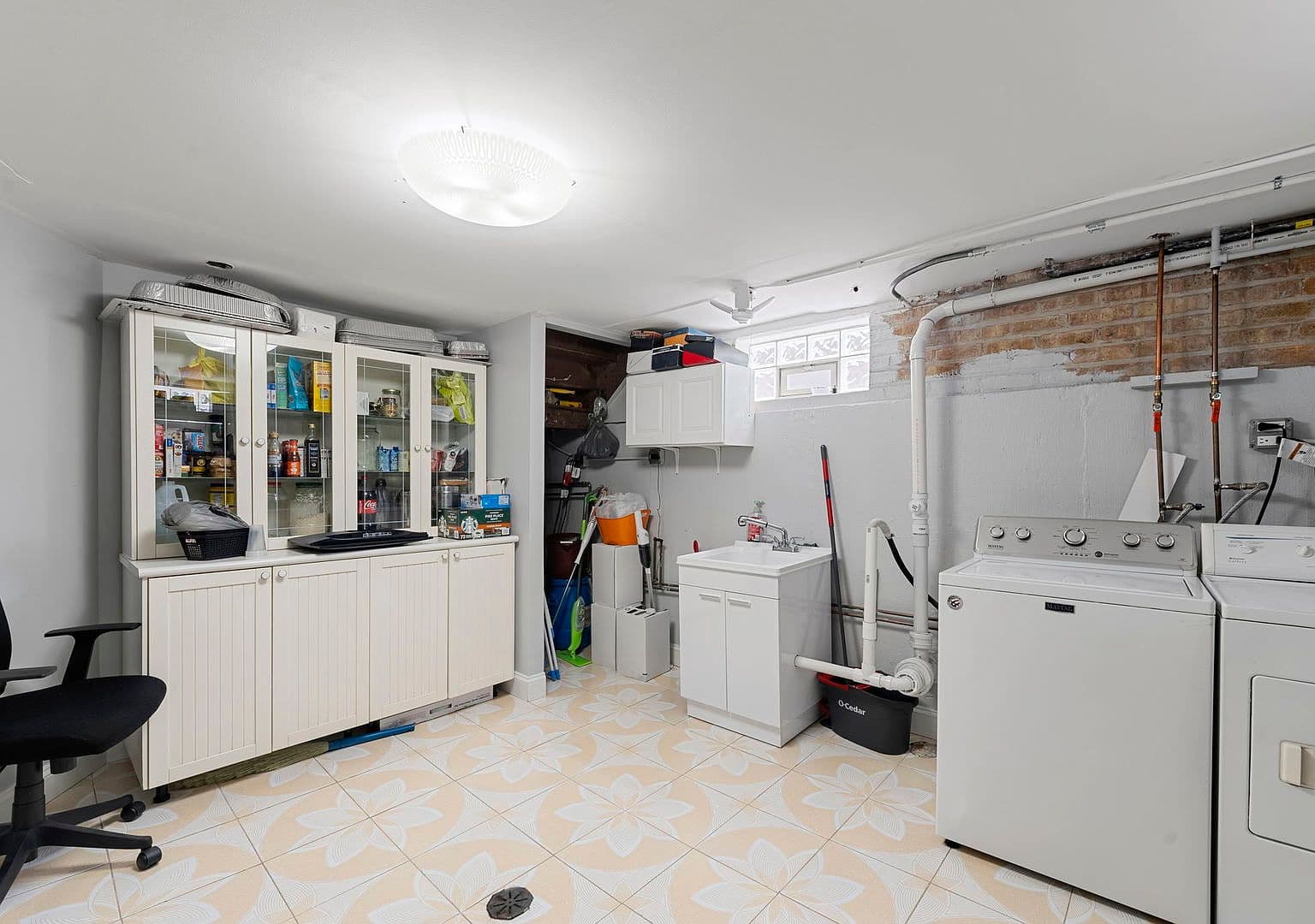 Exposed Pipes and Utilities