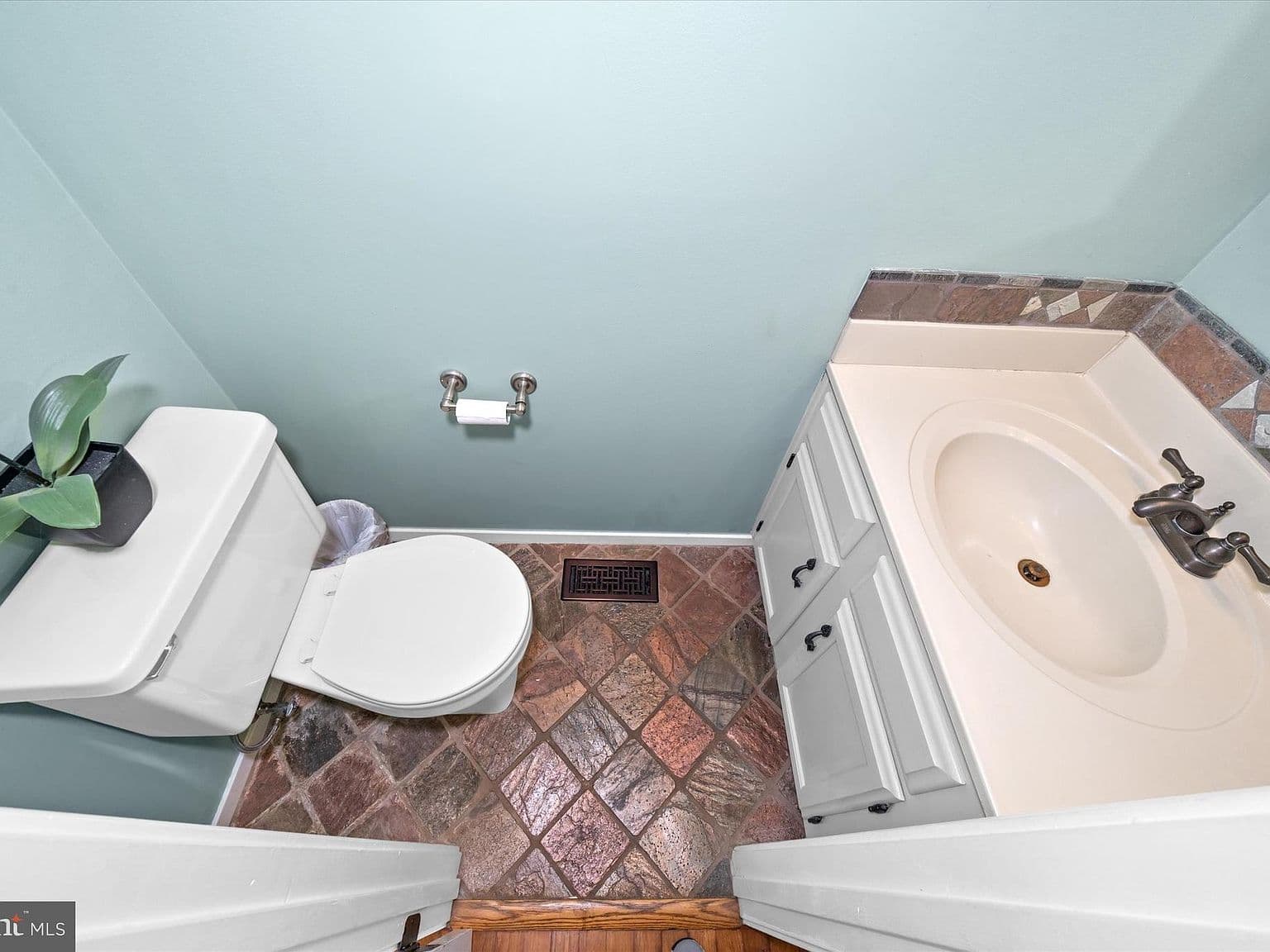 Outdated Powder Room