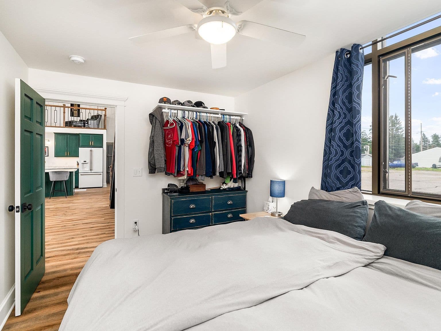 Open Closet in Bedroom