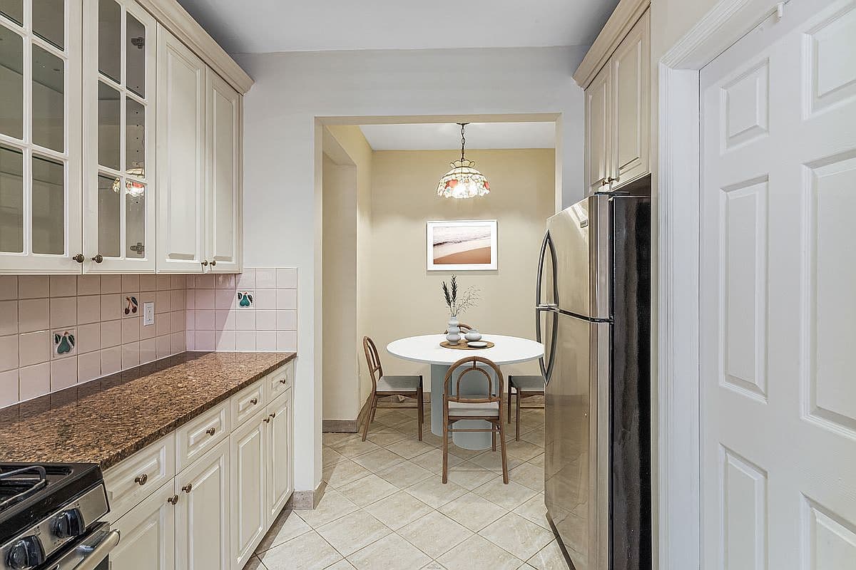 Outdated Backsplash and Countertop