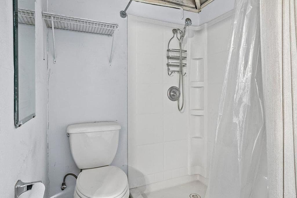 Unpermitted Shower in Garage