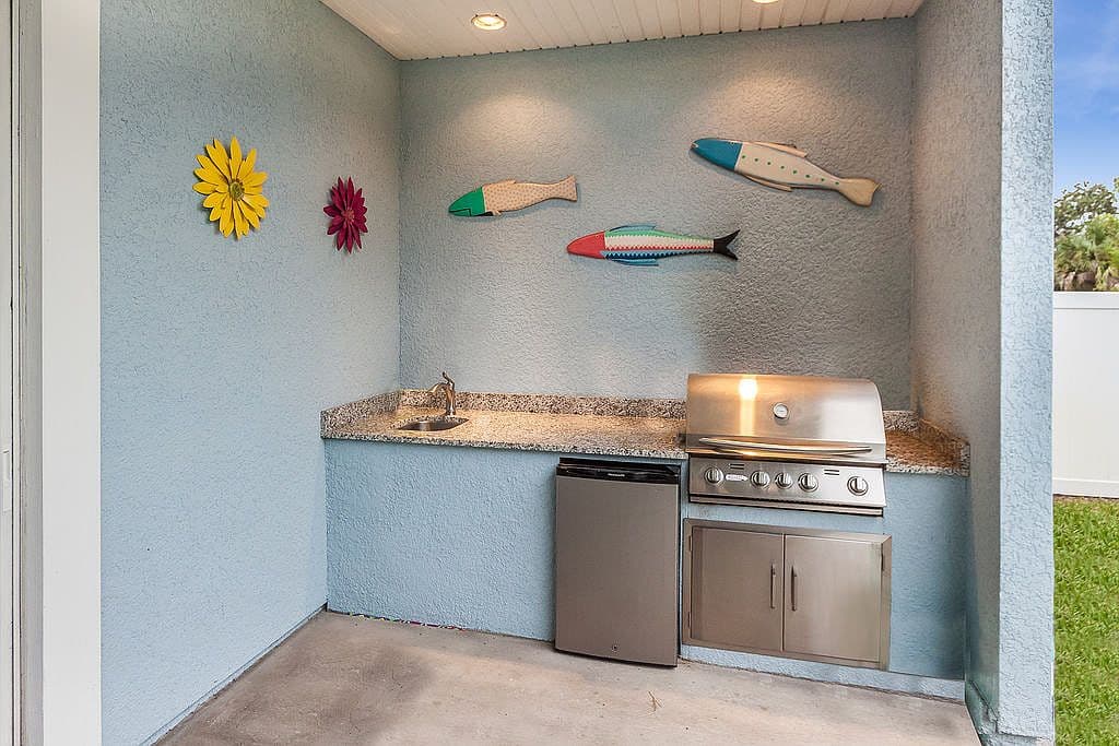 Dated Outdoor Kitchen