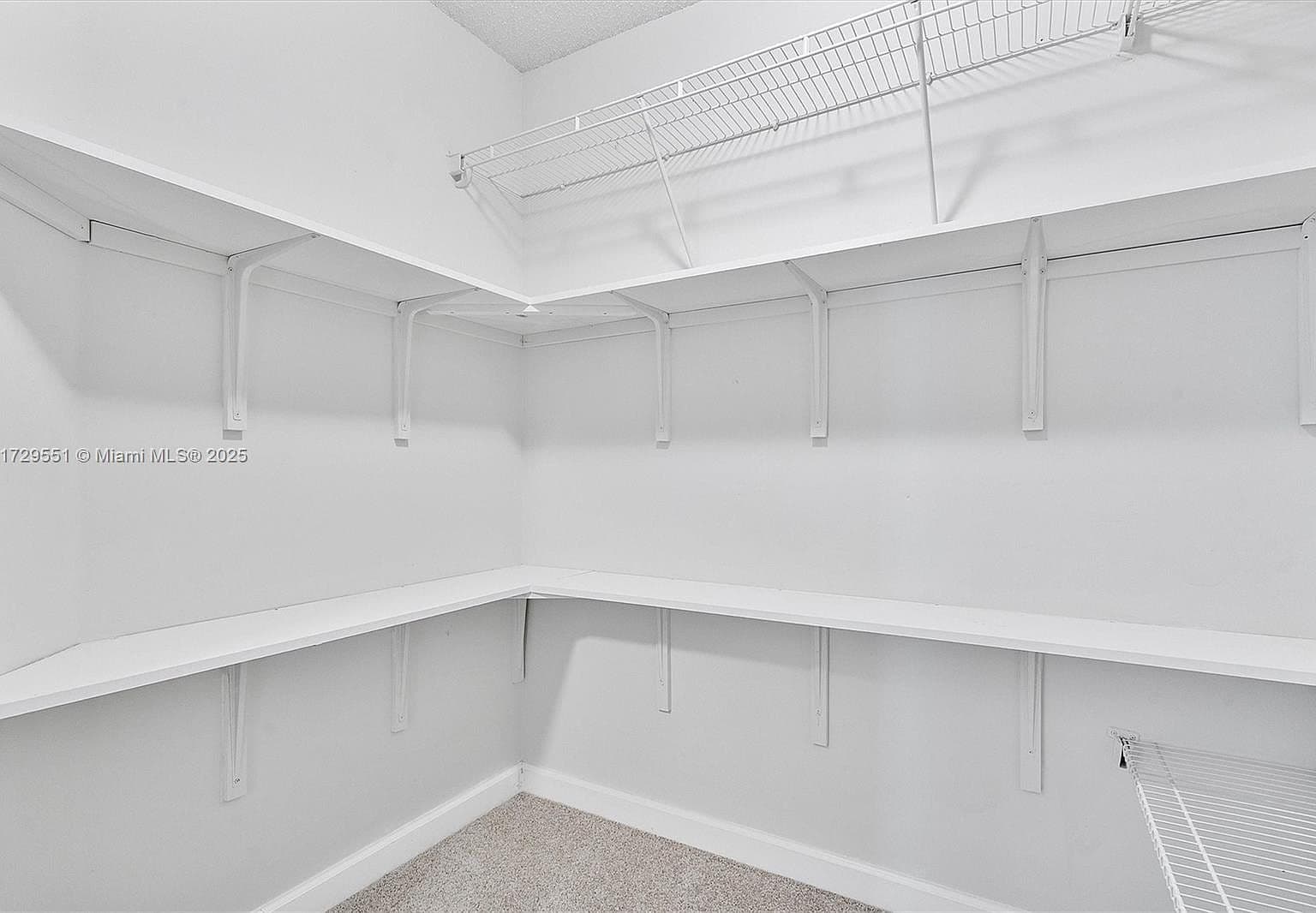 Basic Wire Shelving in Closet