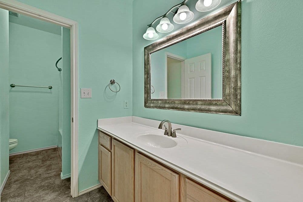 Outdated bathroom fixtures