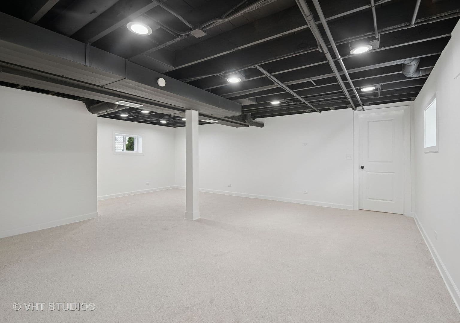 Exposed Basement Ceiling