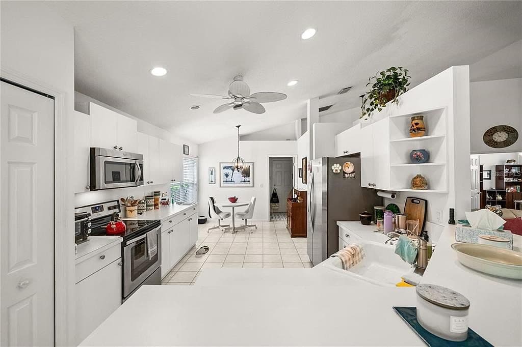 White Tile Countertops