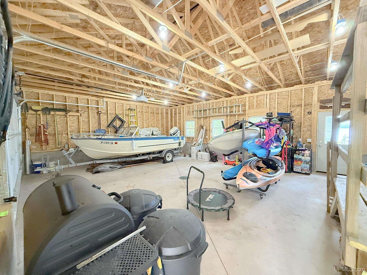 Unfinished Garage Interior