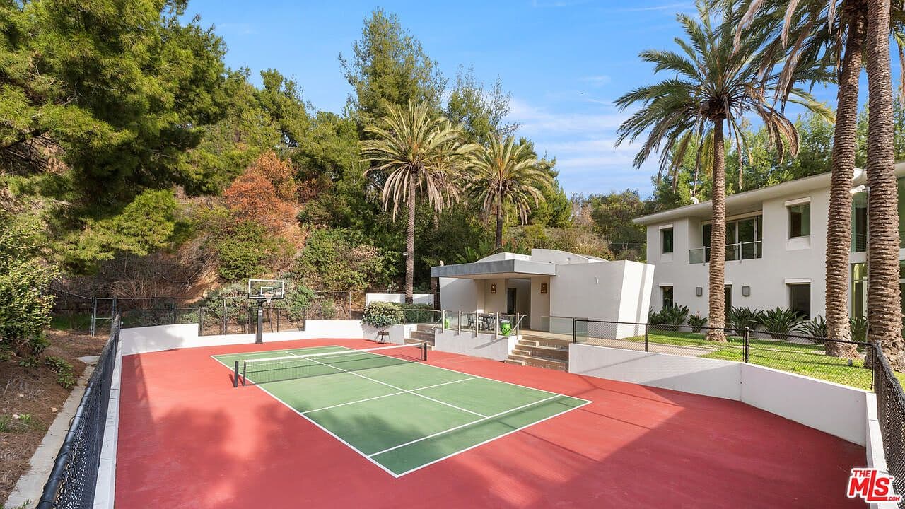 Worn Tennis Court Surface