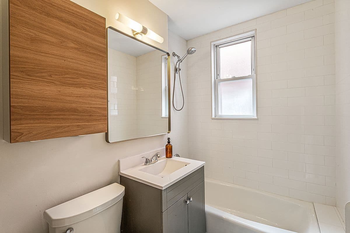 Bathroom Vanity and Mirror