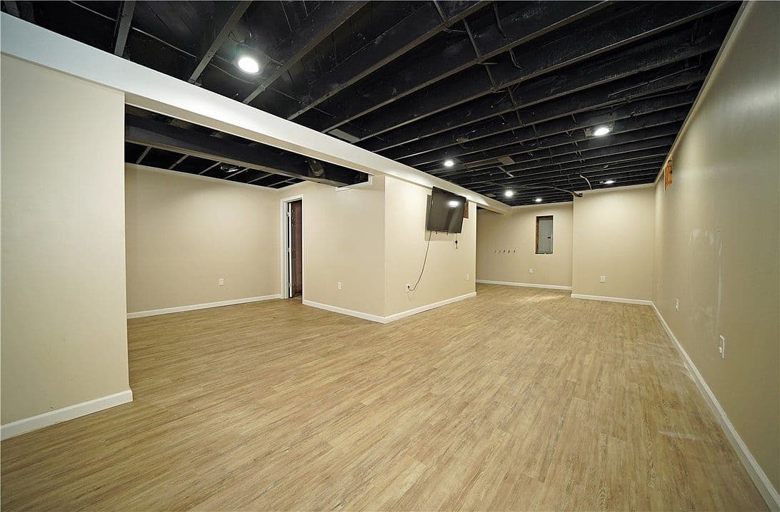 Exposed Basement Ceiling