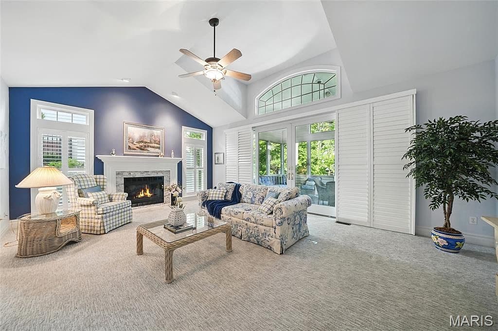 Blue Accent Walls and Ceilings