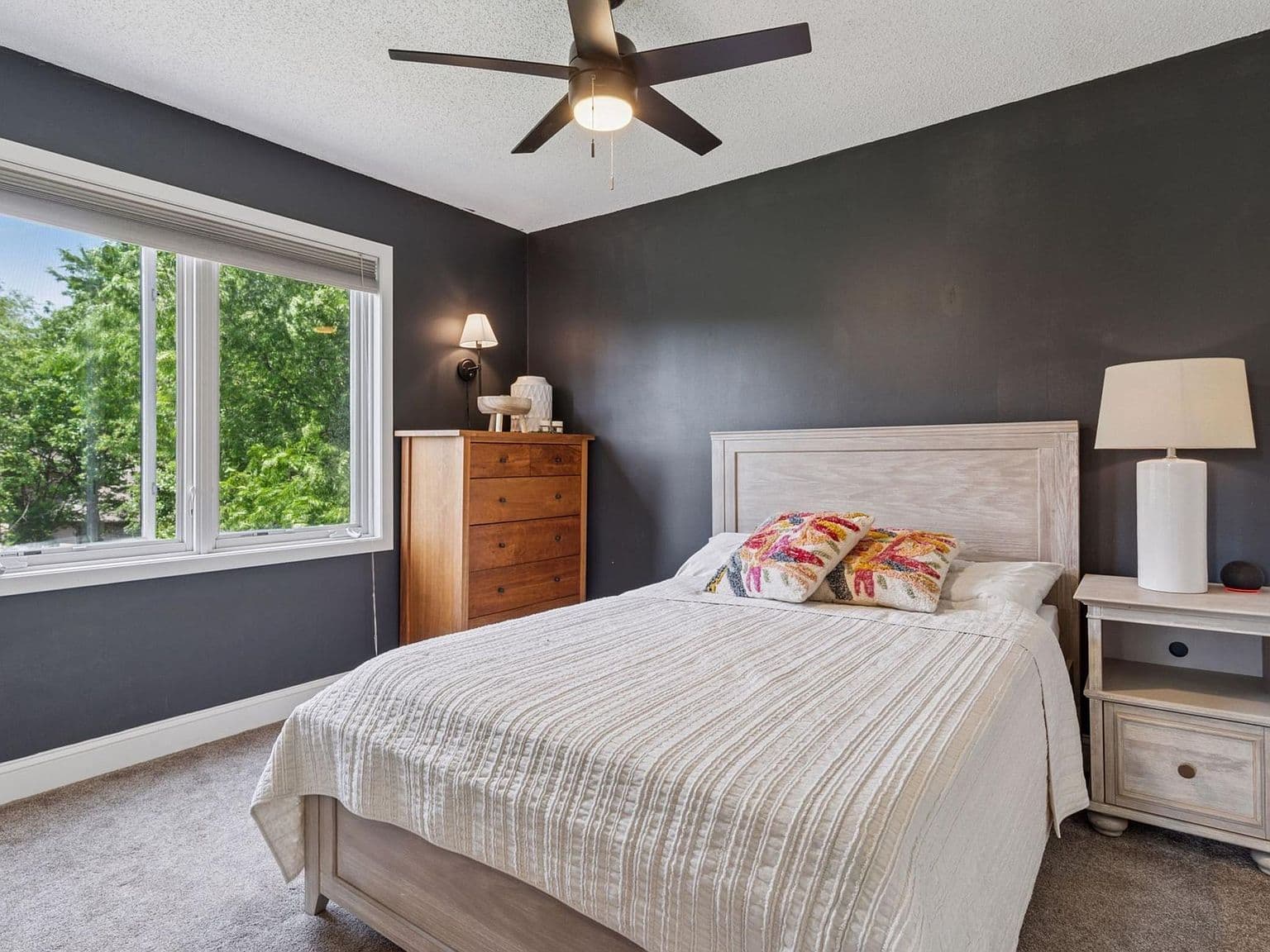 Dark Paint Colors in Bedrooms and Office