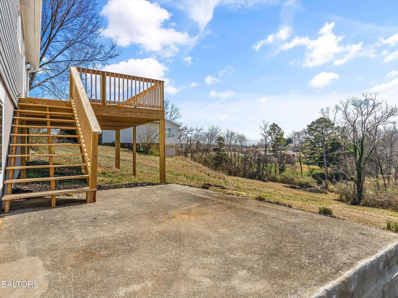 Cracked Concrete Patio