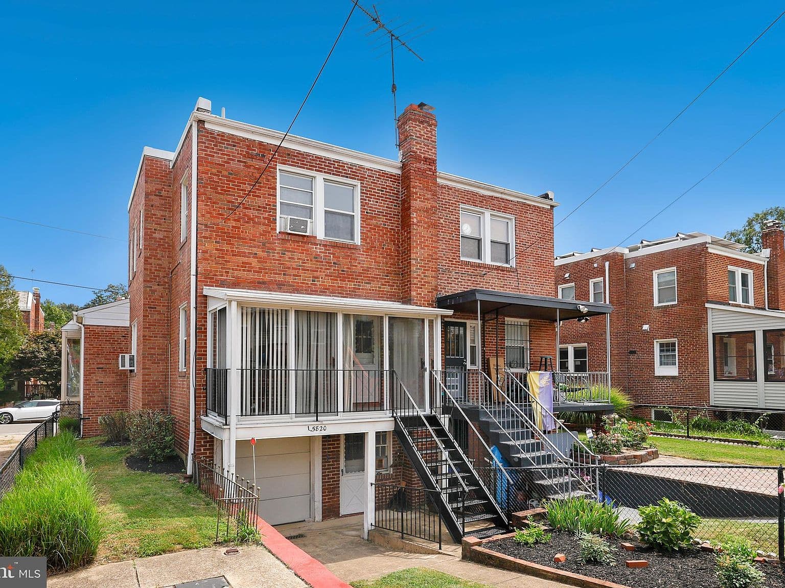 Worn Exterior Stairs and Railings