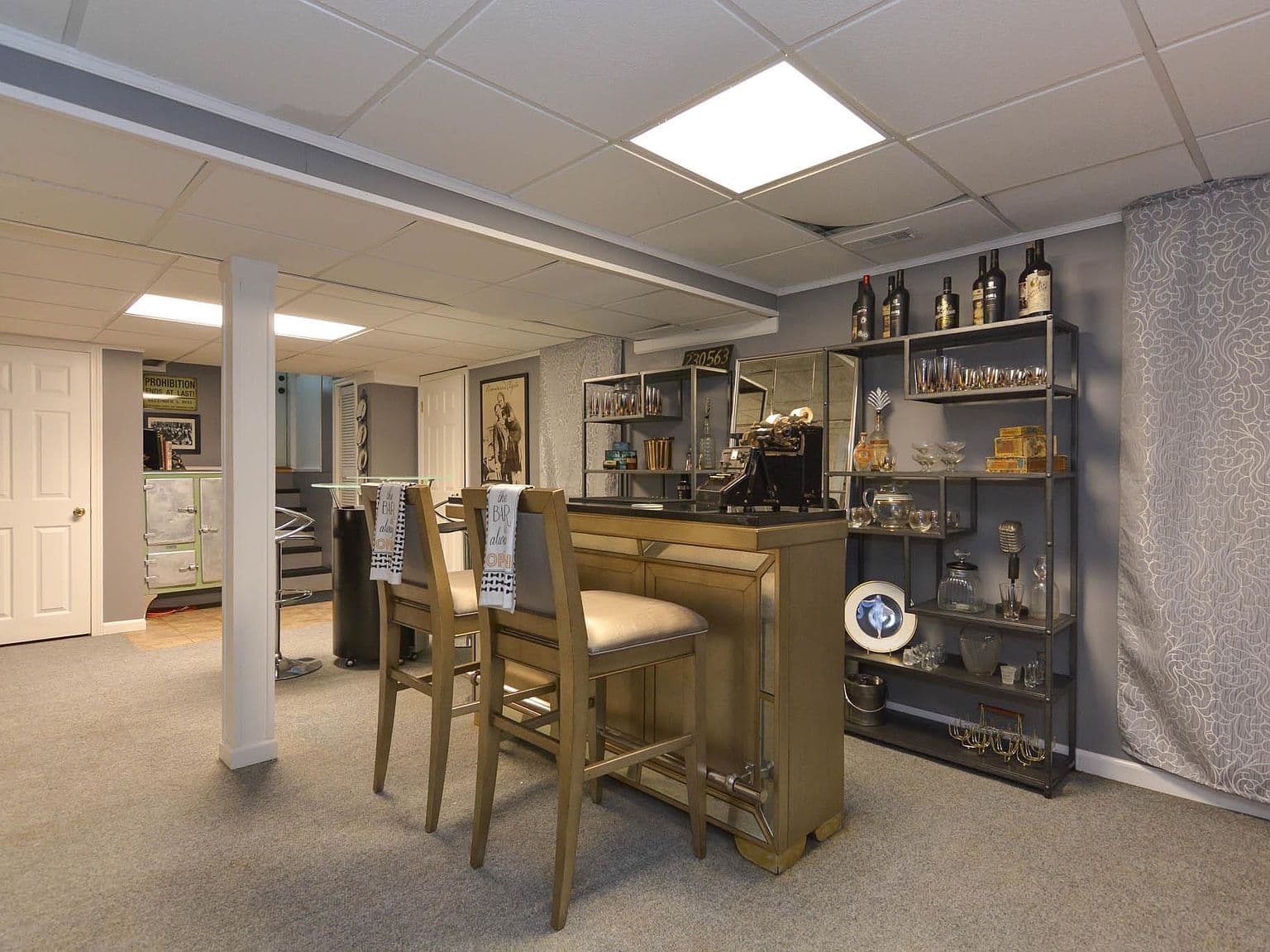 Drop Ceiling in Basement