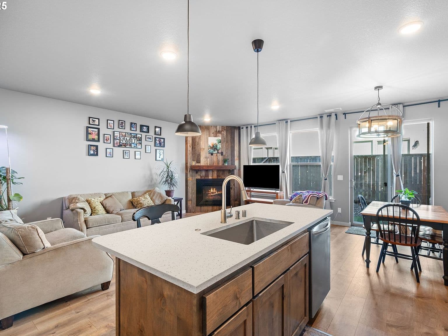 Wood Paneling Fireplace
