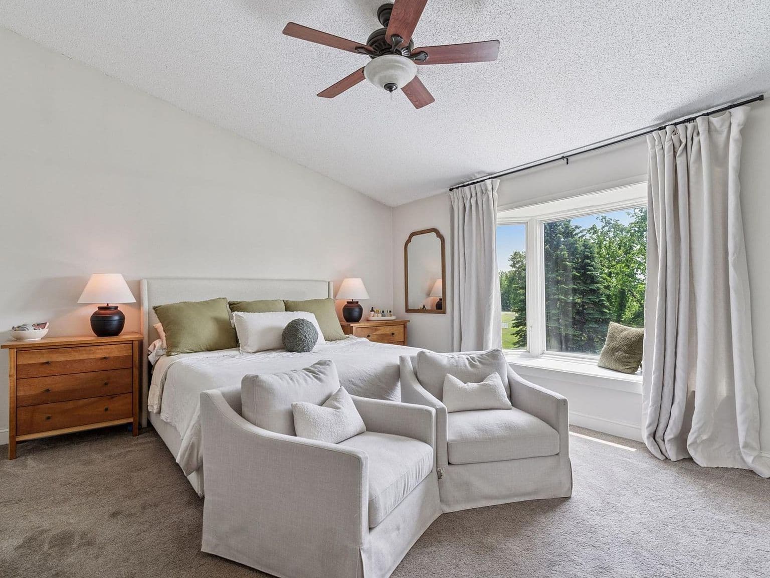 Worn Carpet on Upper Level