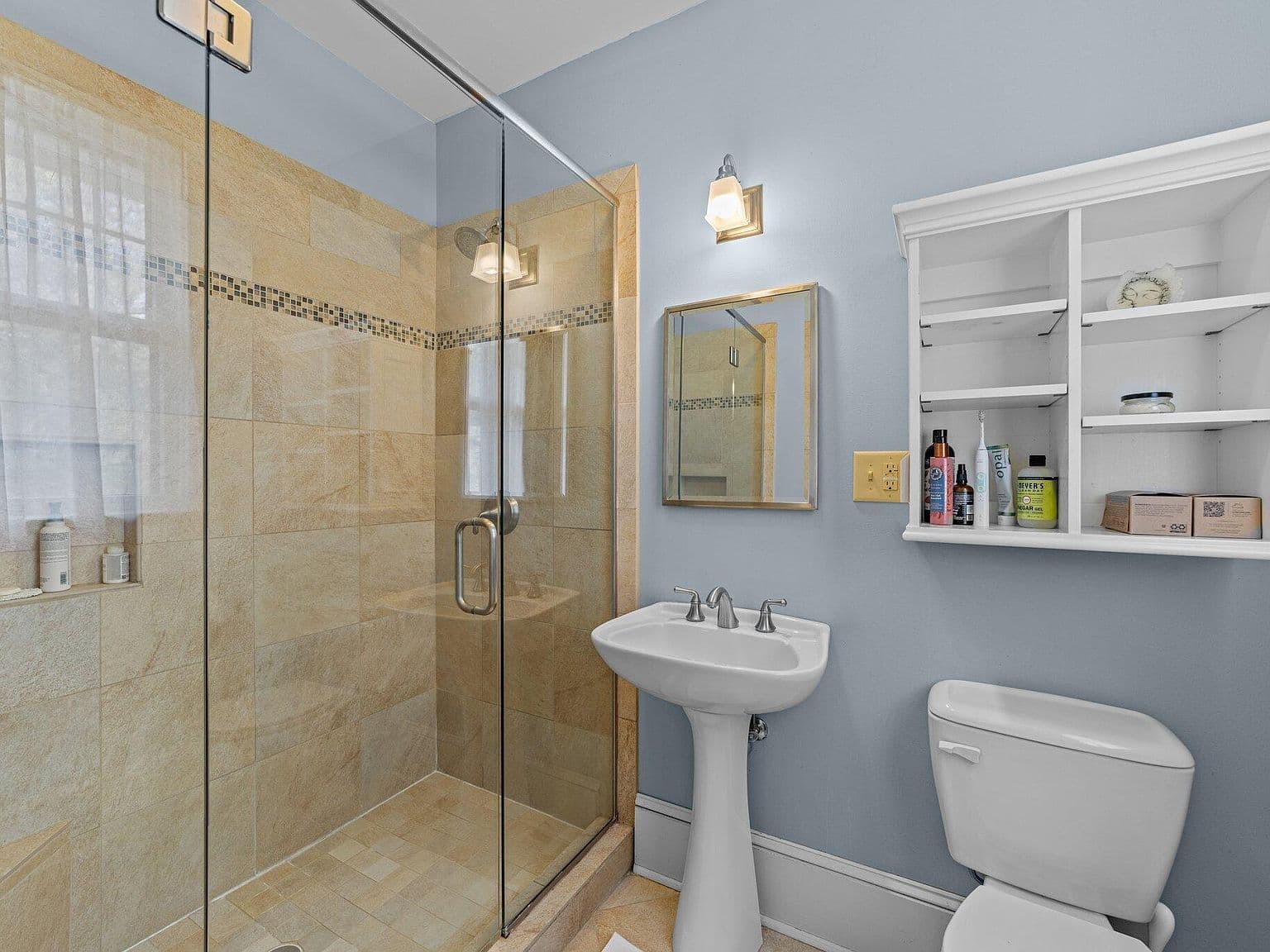 Dated bathroom fixtures