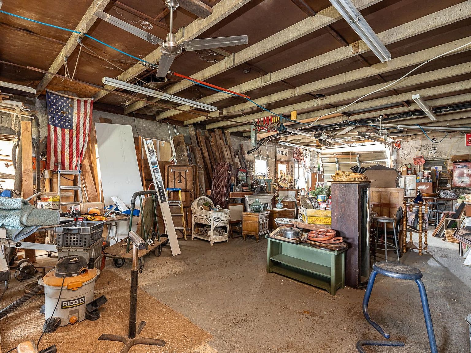 Cluttered Garage/Workshop