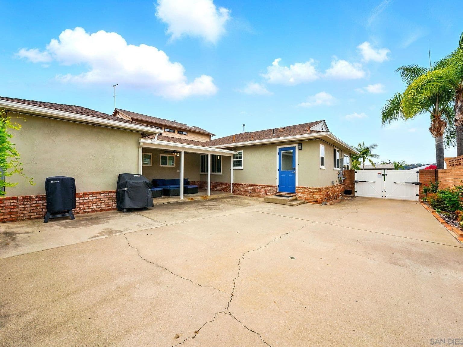 Cracked Concrete Driveway/Patio