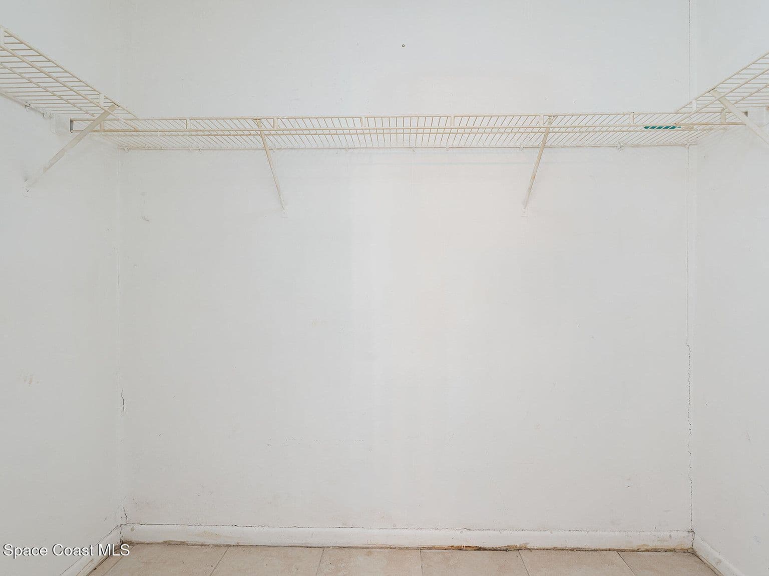 Wire Shelving in Closet